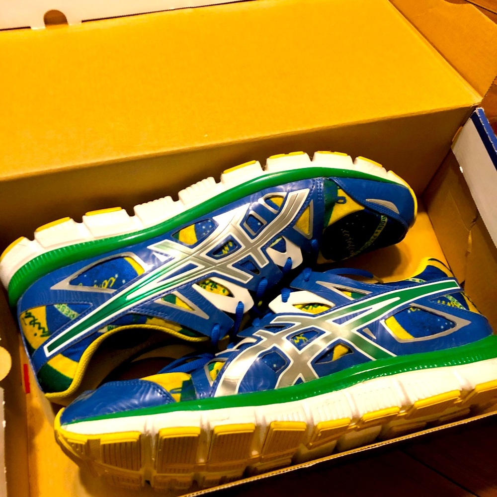 Men’s Brazil Flag ASICS Gel Shoes
